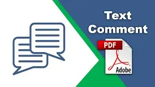 How to add text comment in a pdf file using Adobe Acrobat Pro DC