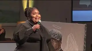 Kathy Taylor at George Floyd Homegoing