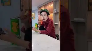 Harley Quinn confuses the Joker with a wig.
