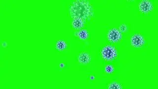 Translucent Corona Virus Green Screen 4K UHD