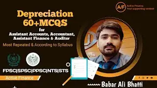 Depreciation MCQS for Accounts, Finance and Auditor test preparation FPSC|SPSC