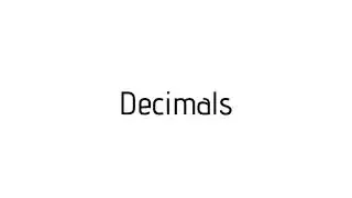 How to pronounce Decimals / Decimals pronunciation