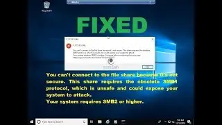 You can't connect to the file share because it's not secure Symantec