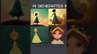 AI generates - Little princess