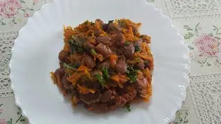 Фасоль с овощами