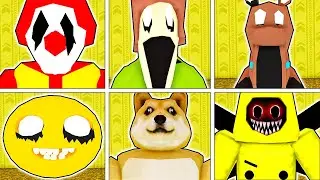 ROBLOX *NEW* ESCAPE BACKROOMS MORPHS! (ALL NEW MORPHS UNLOCKED!)