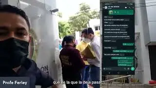 EL GOBERNADOR DE SANTANDER SALIÓ ESCOLTADO DE LA OFICINA DE PASAPORTES POR PROTESTA.