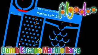 MARBLE BOMB ESCAPE! | Algodoo Marbles