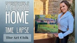 Oil Painting House Portrait - By Artist, Andrea Kirk | The Art Chik