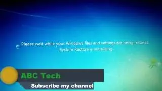 How to restore system files and settings