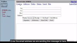 SquirrelMail Write Email