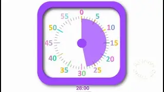 28-minute visual timer