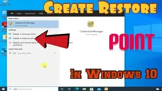 How to Create Restore Point in Windows10...