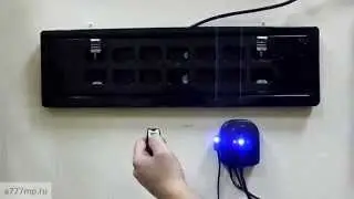 Рамка перевертыш пластик 9 License plate flipper - changer