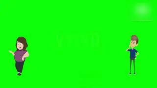 CARTOON CHARACTERS ANIMATION THROUGH GREEN SCREEN