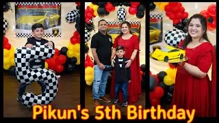 Pikun's Car Theme 🚗 5th Birthday || Odia vlogger finu priyanka || Car theme birthday ideas