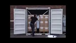 Woven Lashing inside a container, Lashing Straps