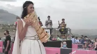 GIRO 2020: Spettacolare PRESENTAZIONE delle squadre nel parco archeologico di Segesta