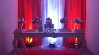 Decoração de casamento vermelho e branco