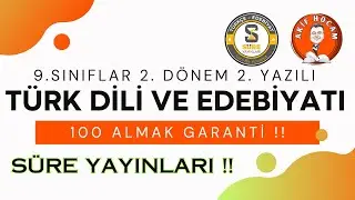 9. SINIF TÜRK DİLİ VE EDEBİYATI 2. DÖNEM 2.YAZILIYAZILI #yazılı # edebiyat yazılısı #sınava hazırlık