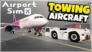 GROUND CREW LEFT THE HATCH OPEN - AIRPORT SIM - FIRST LOOK