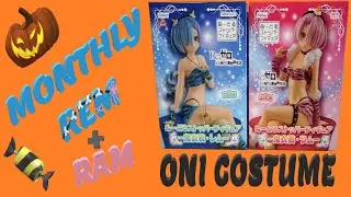 Monthly Rem - Re:Zero Figure - Oni Costume Rem And Ram