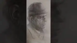 Карандашный портрет мужчины в шляпе
