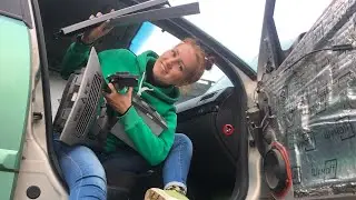 Снятие всех серых панелек Opel Astra H
