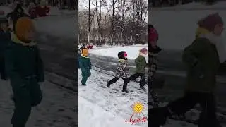 Зимняя прогулка ребят из детского сада "Лучик" на Соколе