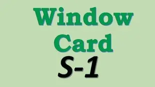 Window Card S-1 (with answer)
