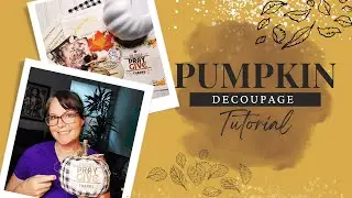 How to decoupage a pumpkin for beginners