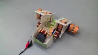 test that driving part of trash robot