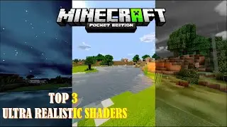 Best 3 ULTRA REALISTIC SHADERS MINECRAFT PE | SHADERS NO LAG | RAM 1 GB | Cinematic view