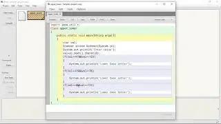 Java Programming   BlueJ Environment Character or Letter identification