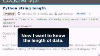 PYTHON Tutorial : Python string length