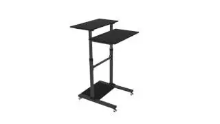 Monoprice Height Adjustable PC Workstation Cart for Sit-Stand