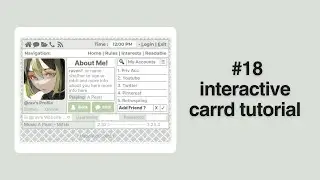 interactive carrd tutorial #18