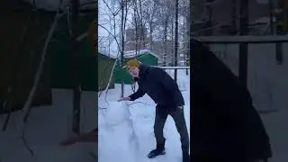 🤓УМЕЕШЬ СТРОИТЬ СНЕГОВИКА?!🤓ПОДПИШИСЬ НА НАС❤️🙏