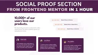 🔴 Social Proof Section From Frontend Mentor