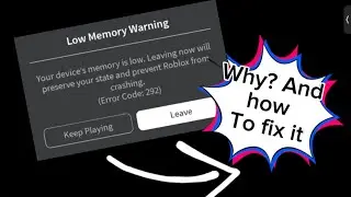 Explanation on error code 292 Aka low memory error code