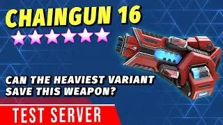Testing out Chaingun 16| Test Server Weapon Review | Mech Arena