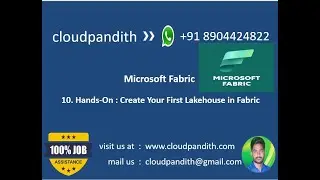 10. Hands-On : Create Your First Lakehouse in Microsoft Fabric || Query Data from Lakehouse with SQL