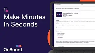 Minutes Meetings Builder by OnBoard
