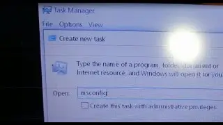 how to open system configuration from task manager in windows 10