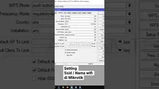 Setting SSID / Wifi Name on Mikrotik