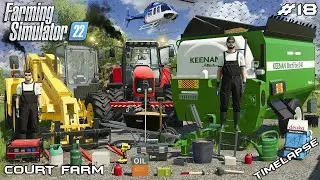 FEEDING ALL THE ANIMALS ON THE FARM WITH JCB & MF | Court Farm | Farming Simulator 22 | Episode 18