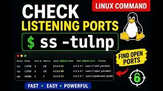 Red Hat Linux - How to Check Listening Ports in Linux Using ss -tulnp | Linux Admin Tutorial