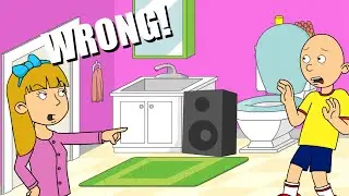 Caillou Uses Girls Bathroom & Gets Lecture! MUST WATCH VIDEO!