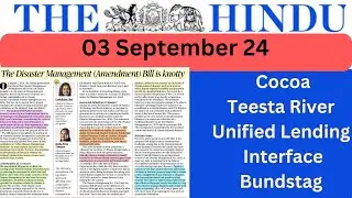 03 September 2024 The Hindu Newspaper Analysis