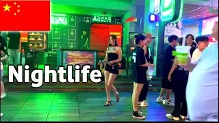 Night in china: street walking tour 🇨🇳 china city changsha || China walk